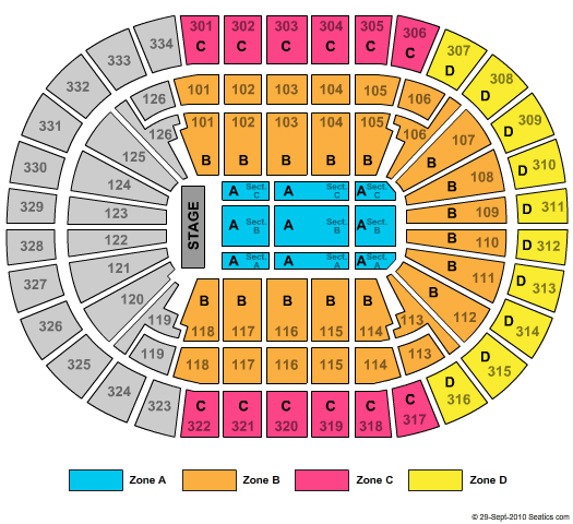 Enterprise Center End Stage Zone Seating Chart